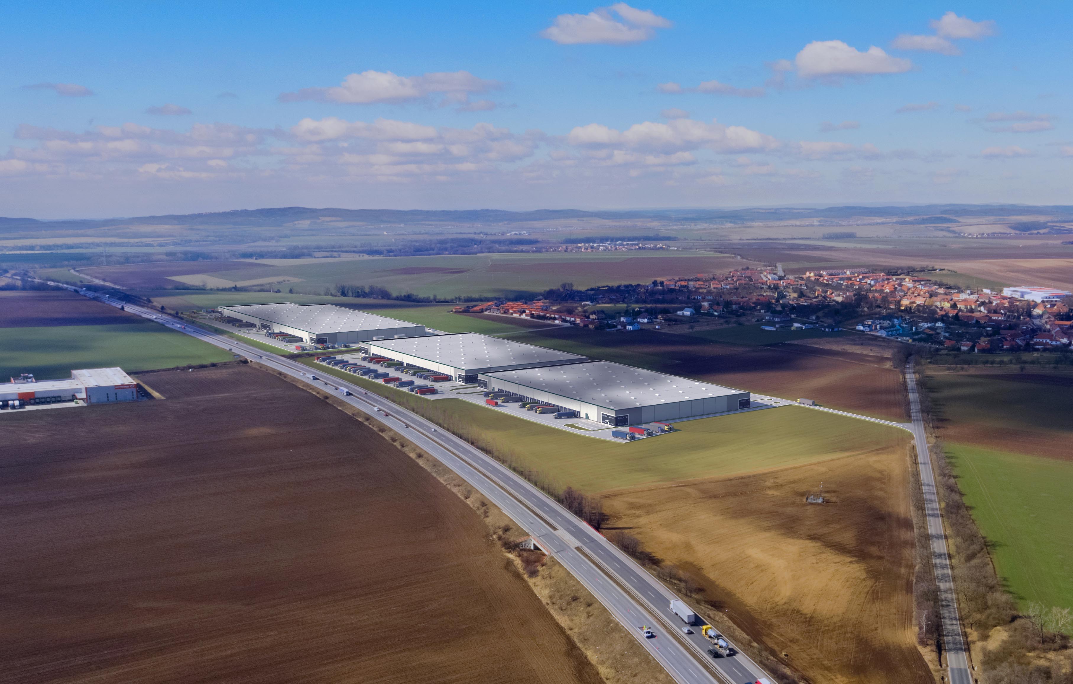 Logisztikai park, raktárépület, disztribúciós központ Brno területén