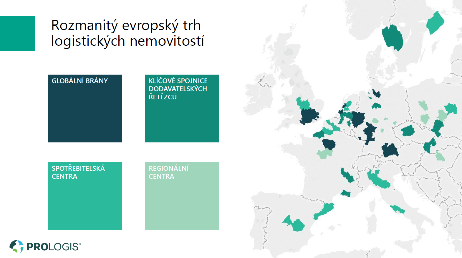 Rozmanitý evropský trh logistických nemovitostí 