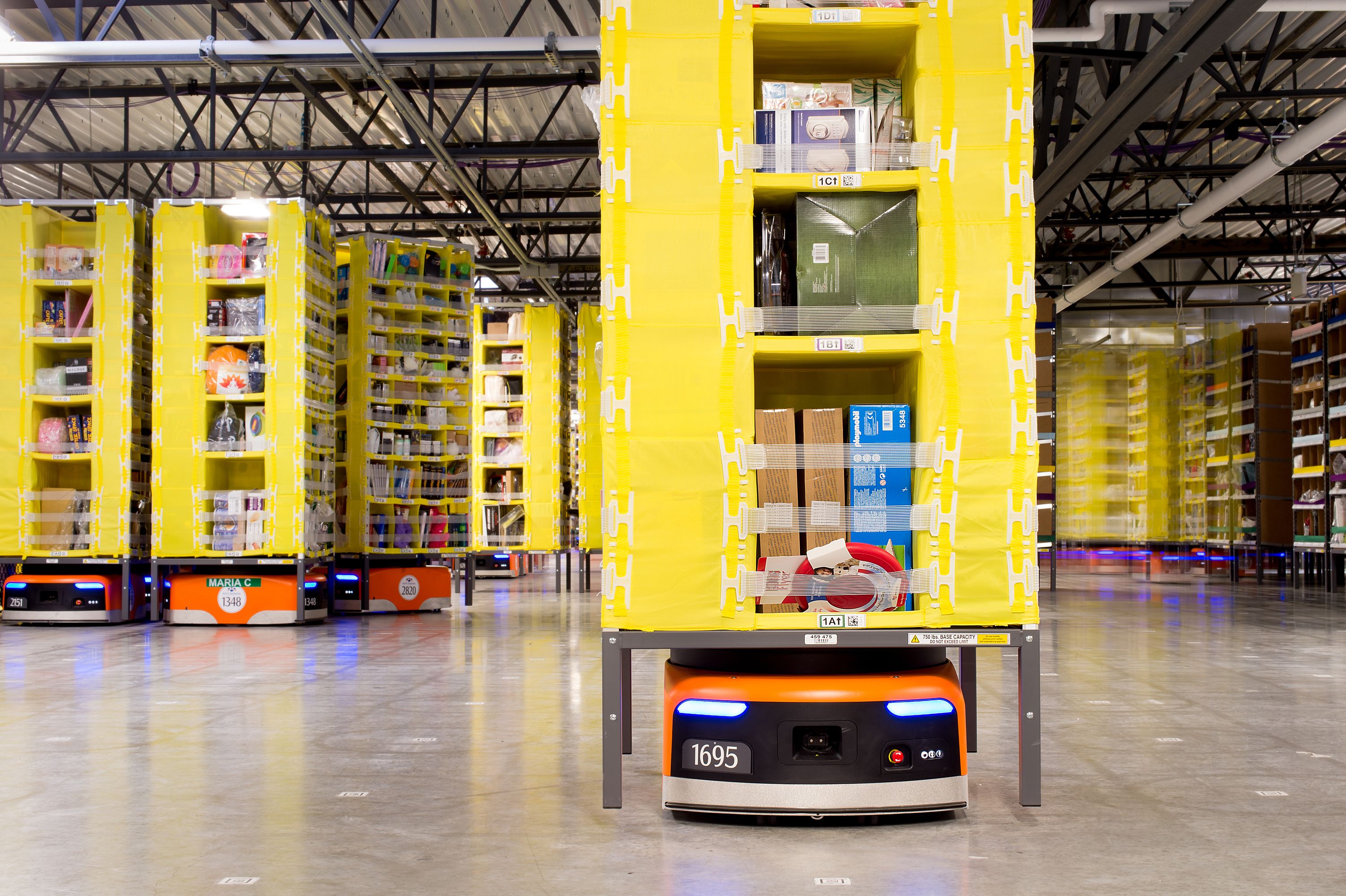 Mobile automation: Autonomous Mobile Robots (AMRs), Automated Guided Vehicles (AGVs)