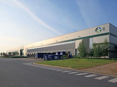 Logistic park in Chanteloup, warehouse center in France