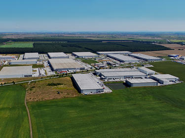 An aerial image of Prologis Park Bratislava